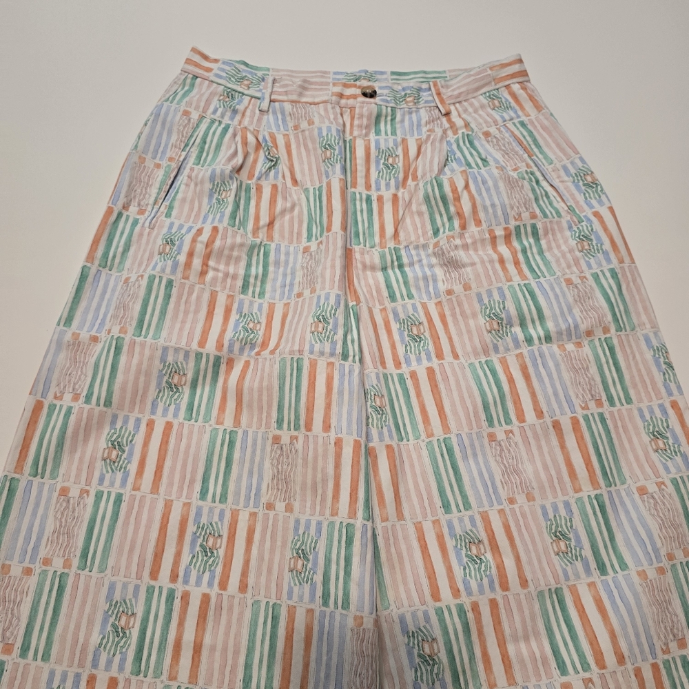 Rachel Antonoff Rose Pants Cotton Size 10 - Picture 4 of 12